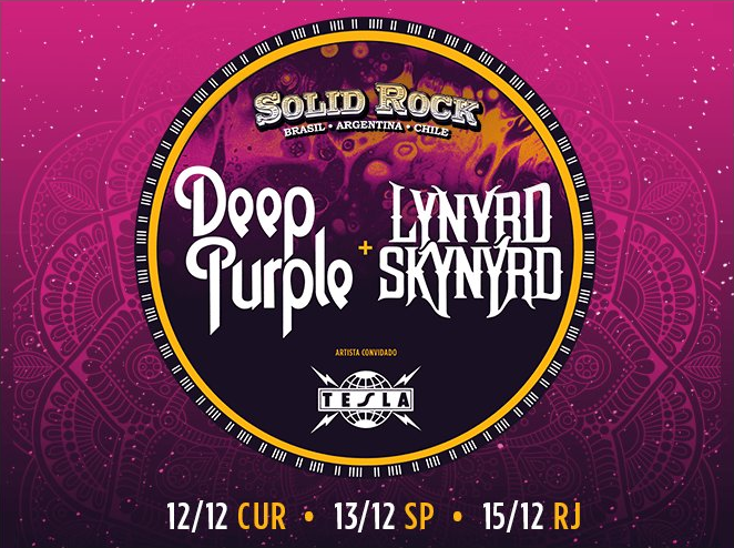 Deep Purple, Lynyrd Skynyrd e Tesla 2017: CONFIRMADOS NO BRASIL