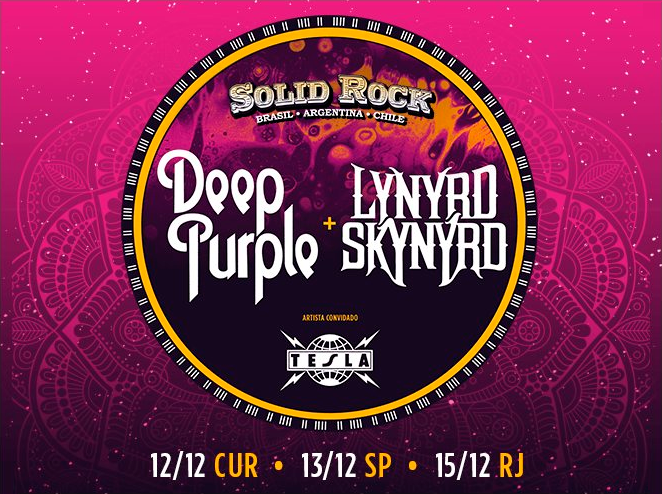 Deep Purple, Lynyrd Skynyrd e Tesla 2017: CONFIRMADOS NO BRASIL