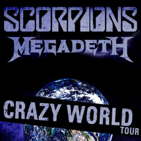 Scorpions - Crazy Wolrd Tour 2017 com abertura do Megadeth