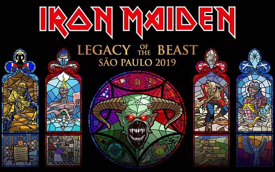 Iron Maiden São Paulo 2019 - Legacy Of The Beast World Tour - Super Metal Brothers