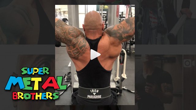 Dwayne Johnson (The Rock) treinando ao som de Black Sabbath